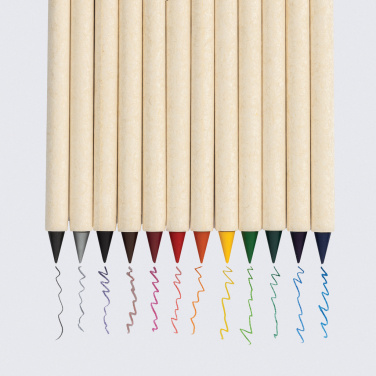 Logo trade corporate gifts picture of: Micki GRS infinity 12pc coloring pencil set
