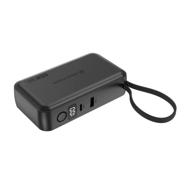 Logo trade promotional merchandise picture of: Urban Vitamin Eureka hybrid GANcharger 10000mah powerbank65W