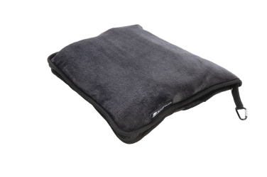 Logotrade promotional item image of: Blanket and pillow 2 in 1 AMIATA Schwarzwolf