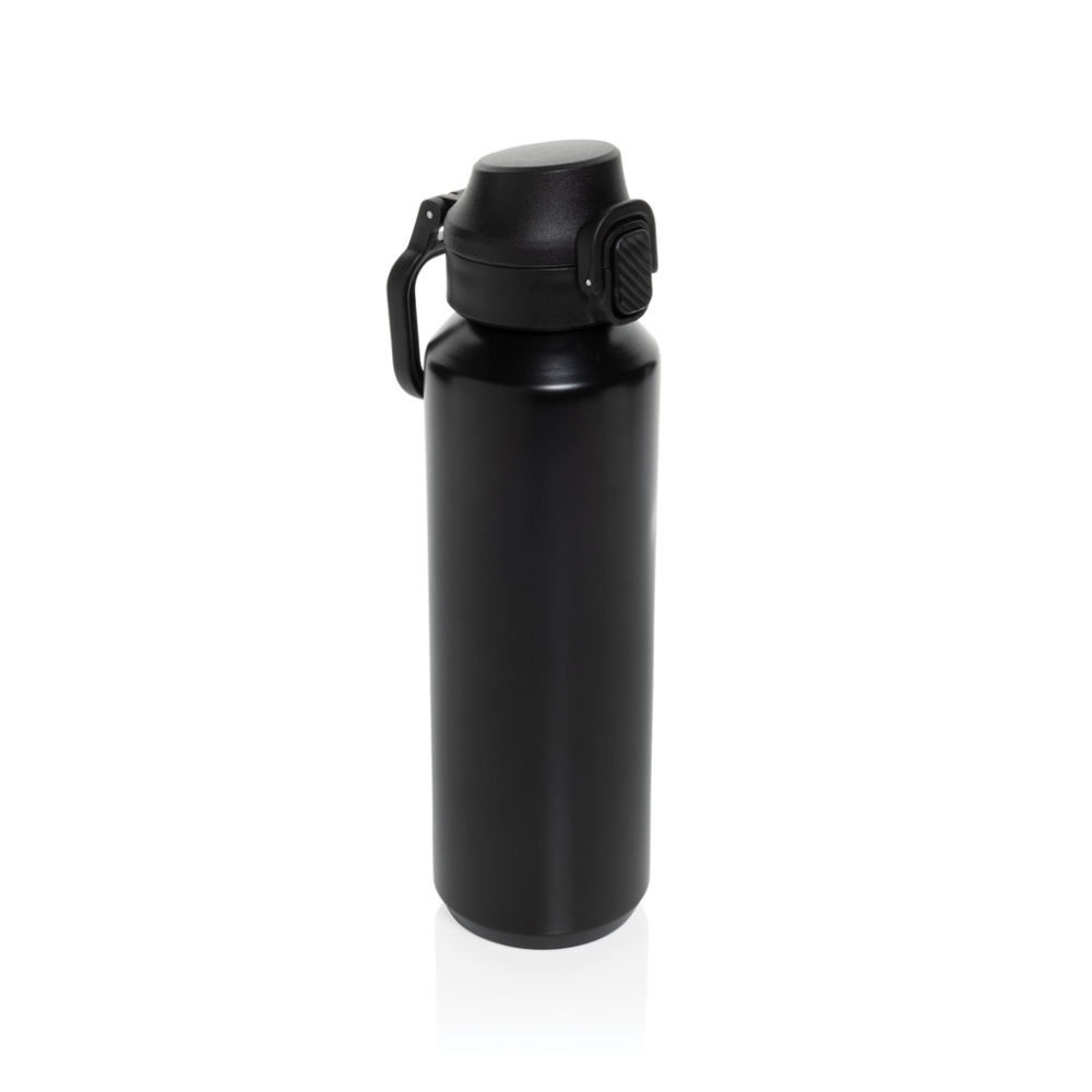 Logo trade promotional merchandise image of: Via RCS Re-steel lockable sport bottle 600ML