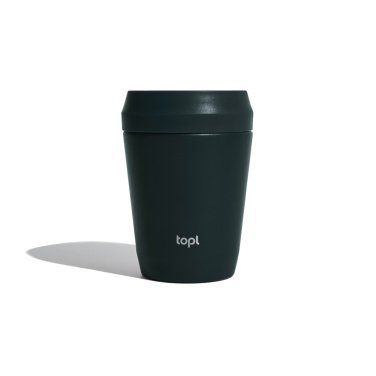 Logo trade promotional giveaways image of: Topl Recycled Steel To Go Tumbler Patented 360 Lid 235ml