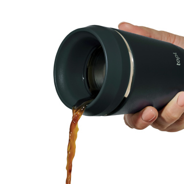 Logo trade corporate gifts image of: Topl Recycled Steel To Go Tumbler Patented 360 Lid 235ml