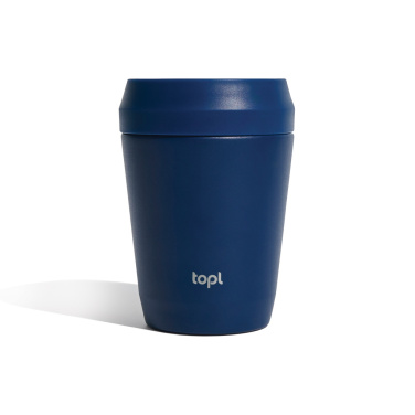 Logo trade promotional items image of: Topl Recycled Steel To Go Tumbler Patented 360 Lid 235ml