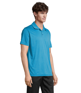 Logo trade promotional giveaways picture of: PITCHER UNISEX POLO