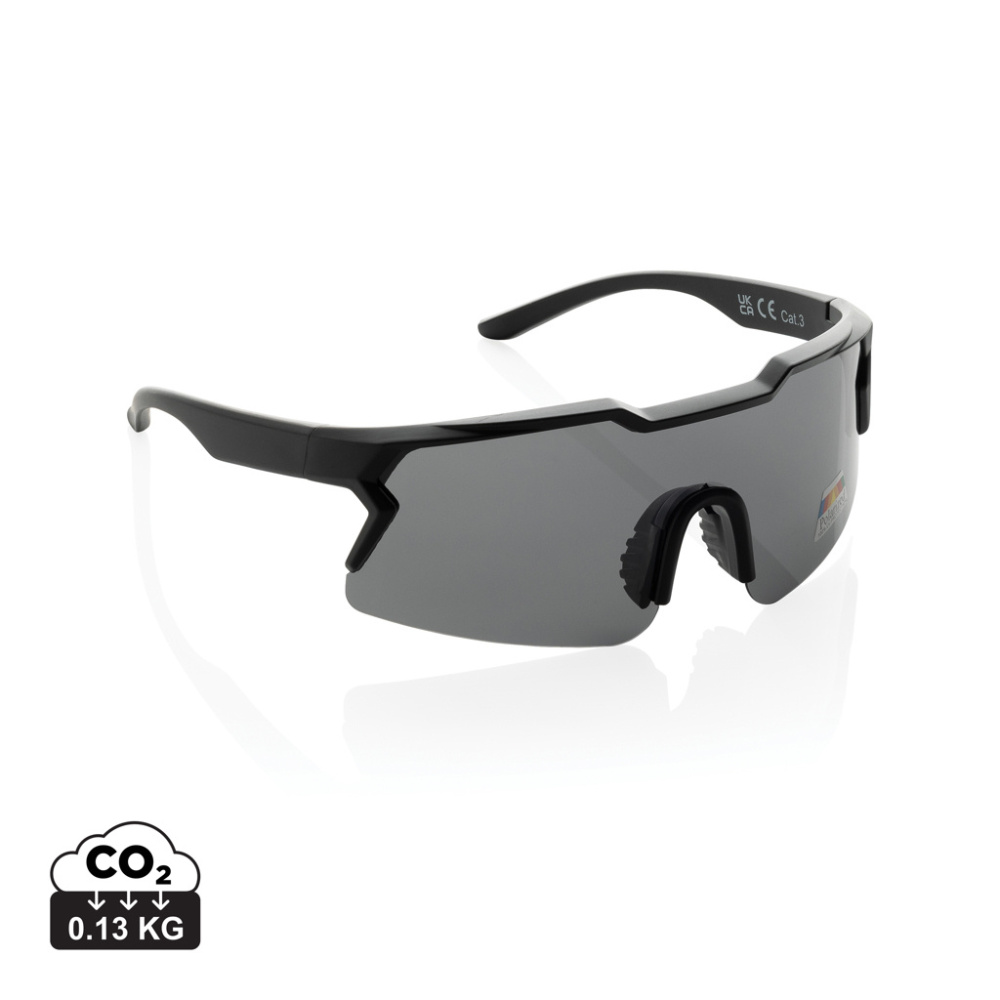 Logo trade promotional giveaway photo of: SproShield RCS plastic activity glasses with polarized lens