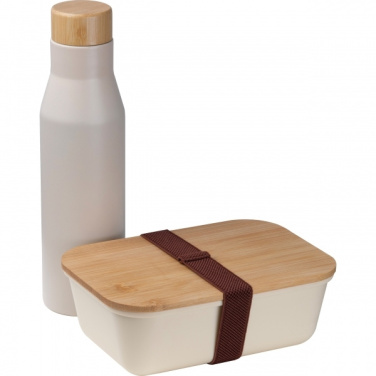 Logotrade promotional gift picture of: Set Lunchbox with stainless steel bottle Toronto