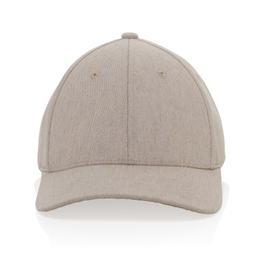 Logotrade promotional products photo of: Milo AWARE™ recycled heather 6 panel cap 200gr