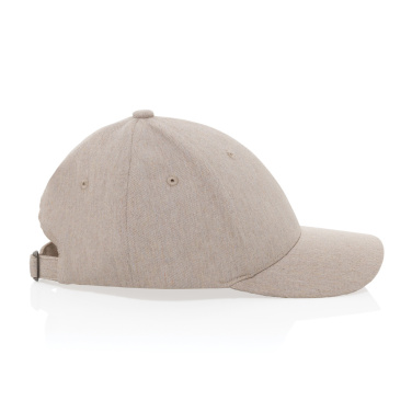 Logotrade corporate gift image of: Milo AWARE™ recycled heather 6 panel cap 200gr