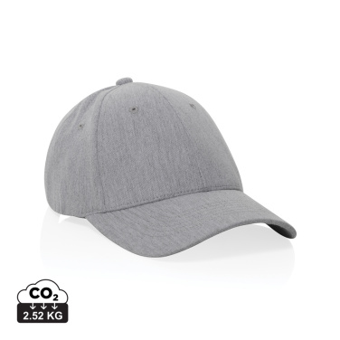 Logo trade advertising products image of: Milo AWARE™ recycled heather 6 panel cap 200gr