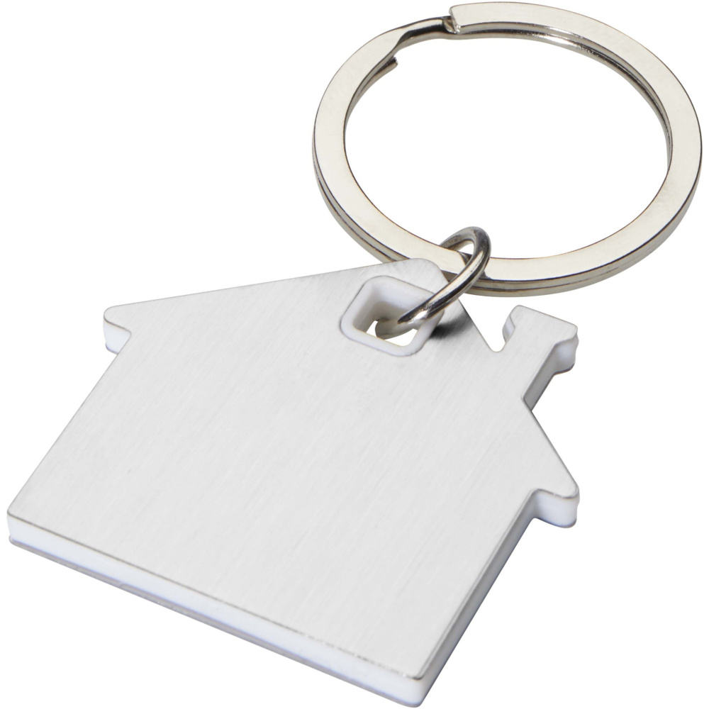 Logo trade promotional item photo of: Nook house-shaped keychain