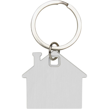 Logo trade promotional merchandise photo of: Nook house-shaped keychain