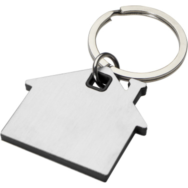 Logotrade advertising product image of: Nook house-shaped keychain