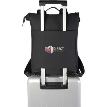 Logotrade advertising products photo of: Turner 15.6" GRS recycled roll-top laptop backpack 12L