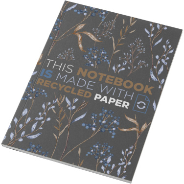 Logotrade promotional merchandise picture of: Novella Austen A5 recycled soft cover notebook - 50 sheets