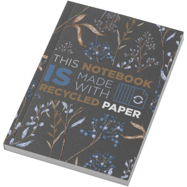 Logo trade advertising products image of: Novella Austen A6 recycled soft cover notebook - 100 sheets