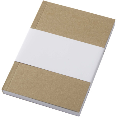 Logo trade business gift photo of: Novella Austen A6 recycled soft cover kraft notebook - 100 sheets