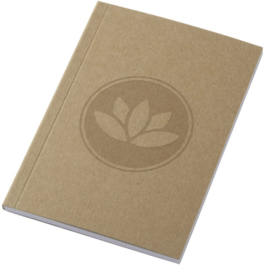 Logotrade promotional item image of: Novella Austen A6 recycled soft cover kraft notebook - 50 sheets
