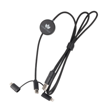 Logo trade promotional products picture of: Cable 4in1 with illuminated logo - LH-ZM02