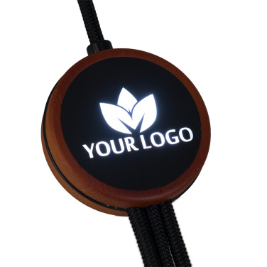 Logotrade promotional giveaway picture of: Cable 3in1 with illuminated logo - LH-ZM04