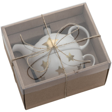 Logo trade promotional merchandise picture of: Porcelain tea set