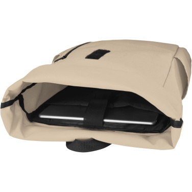 Logo trade promotional products image of: Byron 15.6" GRS RPET roll-top backpack 18L