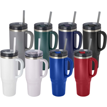 Logotrade promotional giveaway picture of: Melbourne 1200 ml RCS certified insulated tumbler with straw