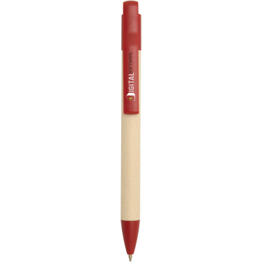 Logo trade promotional items picture of: Liliana sugarcane paper ballpoint pen (blue ink)