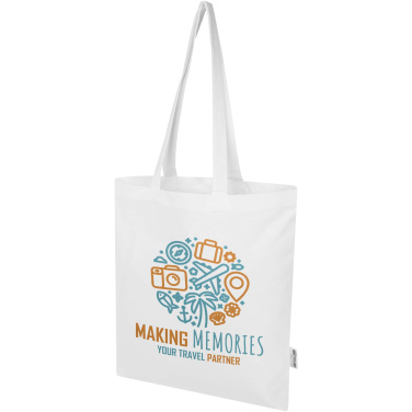 Logotrade promotional giveaway image of: Madras Blend 140 g/m² GRS recycled cotton tote bag 7L