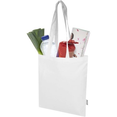 Logotrade business gift image of: Madras Blend 140 g/m² GRS recycled cotton tote bag 7L