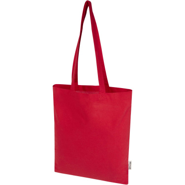 Logotrade corporate gift picture of: Madras Blend 140 g/m² GRS recycled cotton tote bag 7L