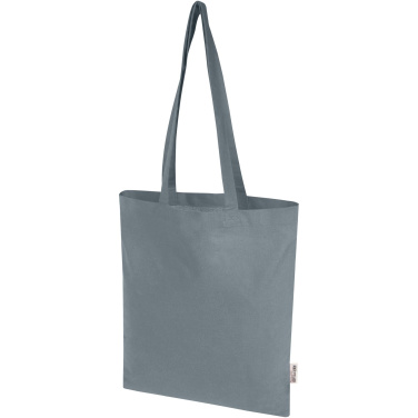 Logotrade promotional item picture of: Madras Blend 140 g/m² GRS recycled cotton tote bag 7L