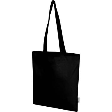 Logo trade advertising product photo of: Madras Blend 140 g/m² GRS recycled cotton tote bag 7L