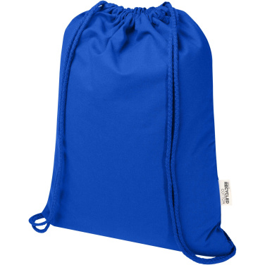 Logotrade promotional gifts photo of: Oregon Blend 140 g/m² GRS recycled drawstring bag 5L