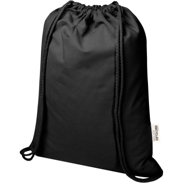 Logotrade promotional gift image of: Oregon Blend 140 g/m² GRS recycled drawstring bag 5L