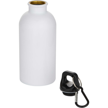Logo trade promotional products picture of: Oregon 400 ml sublimation RCS recycled single wall stainless steel water bottle with carabiner