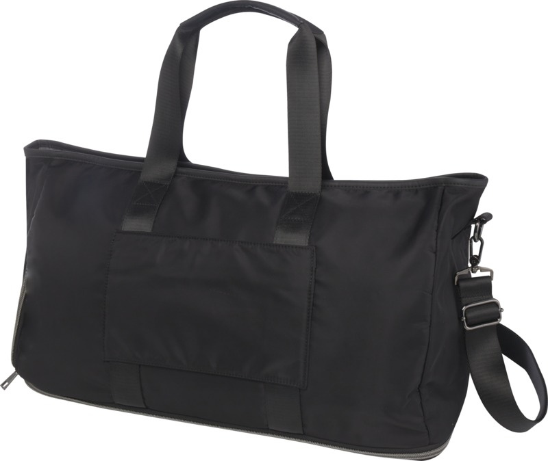 Logo trade promotional product photo of: Rhine GRS recycled expandable duffel bag 35L