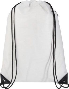 Logo trade advertising product photo of: Evergreen GRS recycled non-woven drawstring bag 5L