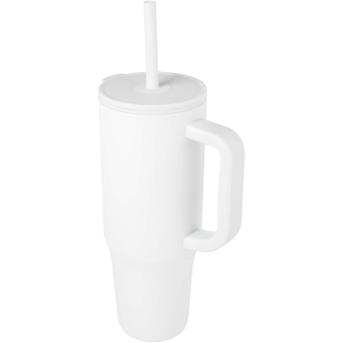 Logotrade promotional giveaways photo of: Brady 900 ml RCS certified insulated tumbler with silicone straw