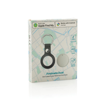 Logotrade promotional item image of: Findmate Dual RCS recycled plastic item finder IPX 5