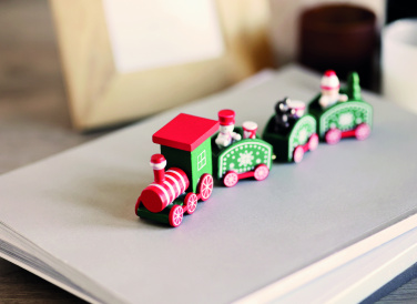 Logo trade advertising products picture of: Wooden Christmas train