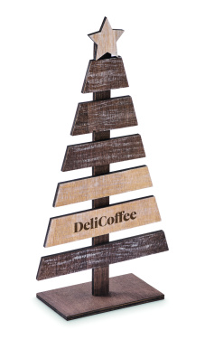 Logo trade promotional giveaway photo of: Wooden Christmas tree