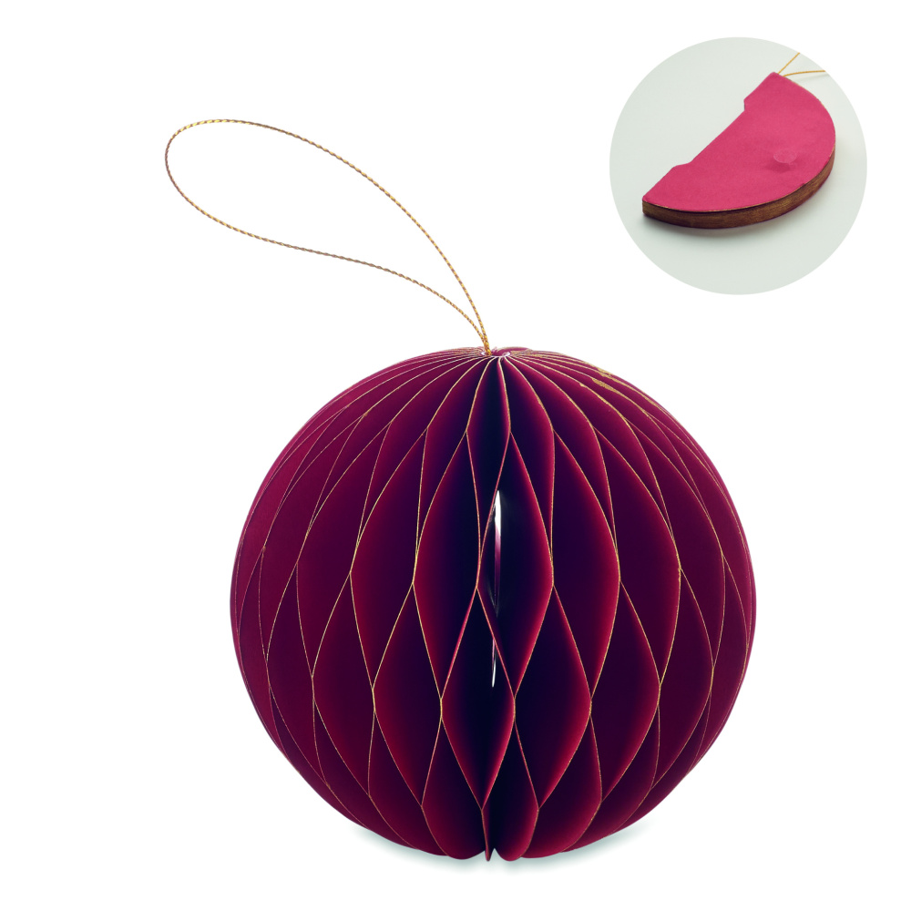 Logo trade promotional giveaways image of: Foldable  XMAS bauble hanger