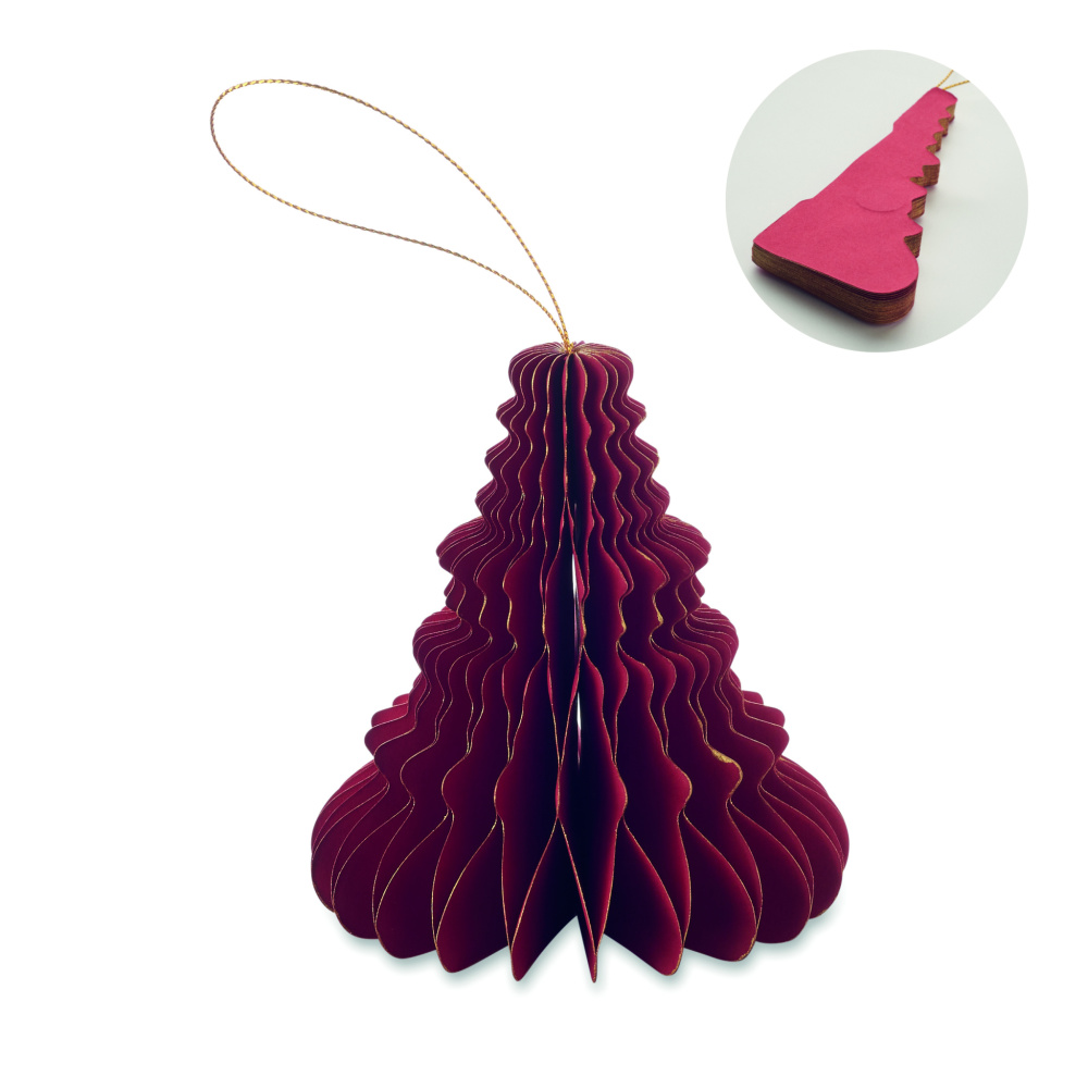 Logotrade business gifts photo of: Christmas paper tree hanger