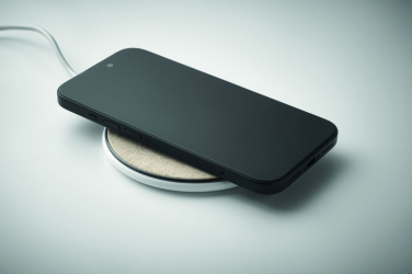 Logo trade promotional merchandise image of: Cork wireless charger 15W