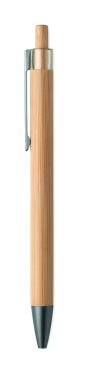 Logo trade promotional merchandise photo of: Push button bamboo pen