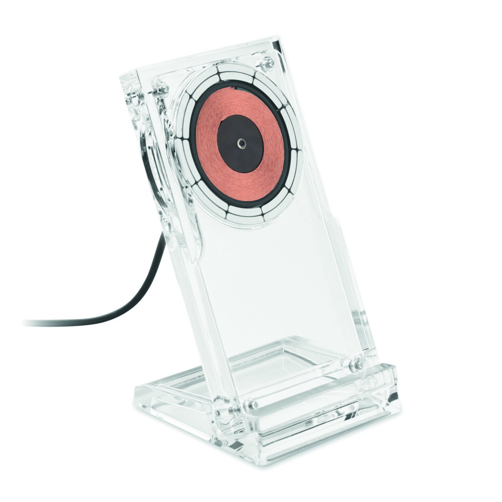 Logotrade promotional merchandise photo of: Acrylic wireless charger 15W