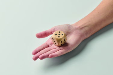 Logo trade promotional merchandise image of: Schima wooden dice 3cm dia
