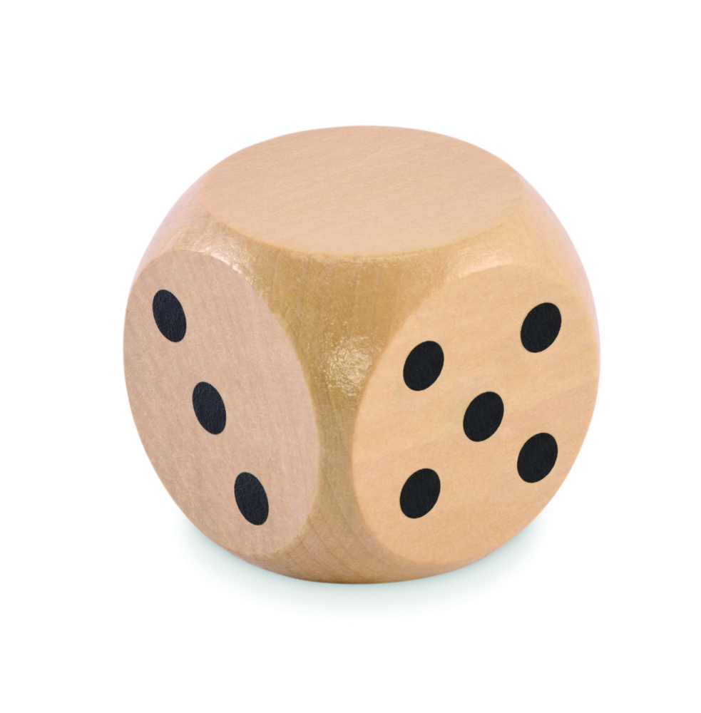 Logotrade promotional items photo of: Schima wooden dice 5cm dia