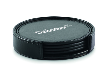 Logotrade advertising product picture of: Set of 4 PU coasters