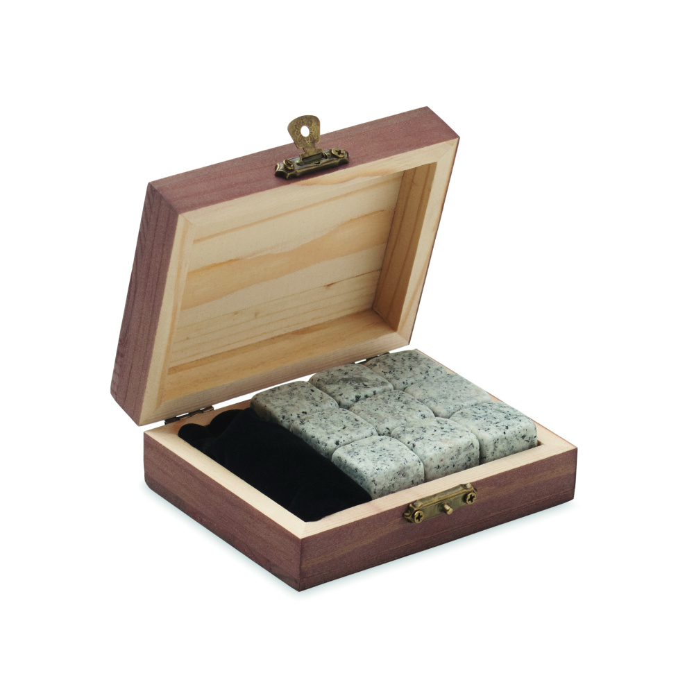 Logotrade promotional gift picture of: 9 stone ice cube set in box